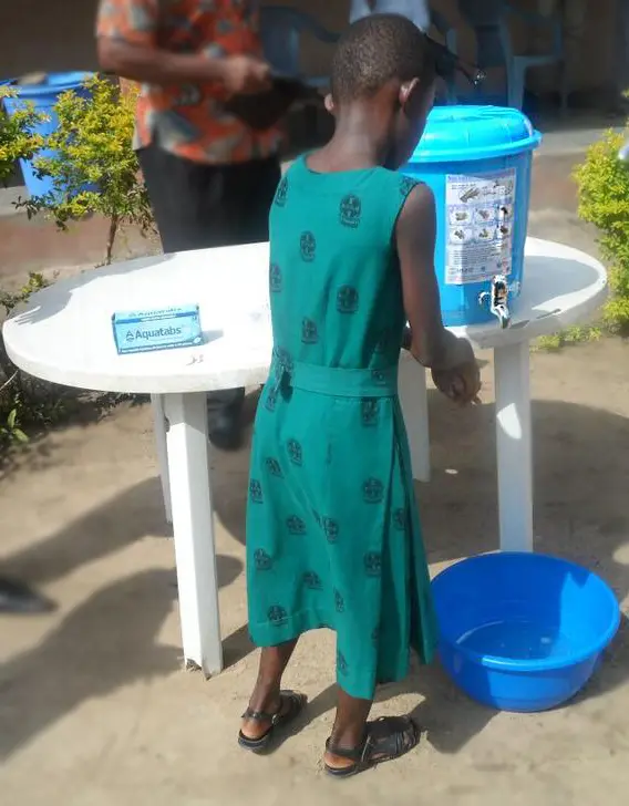Hand hygiene in practice using Aquatabs